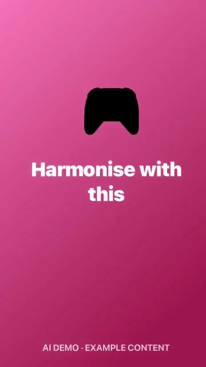 Harmonise with this