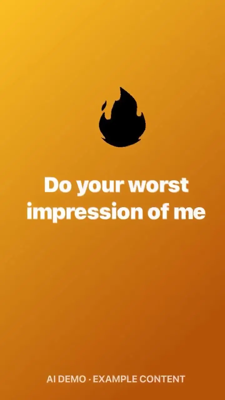 Do your worst impression of me