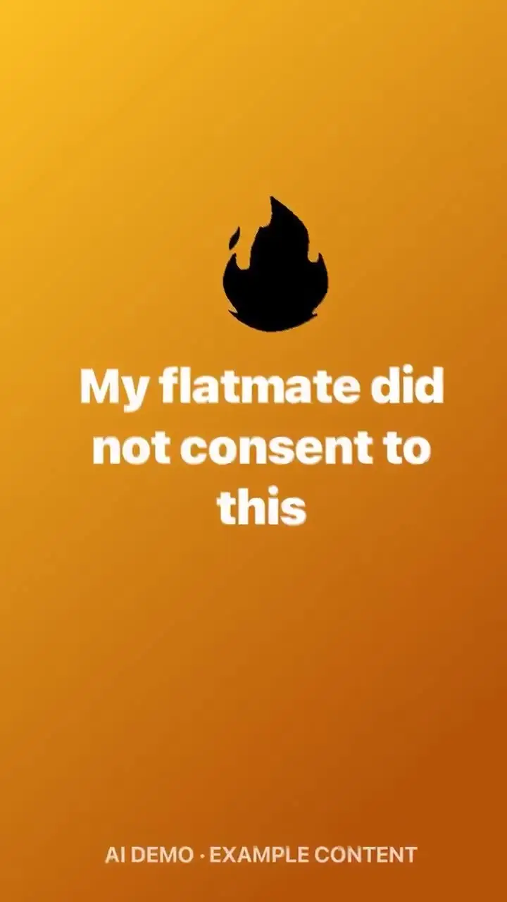 My flatmate did not consent to this