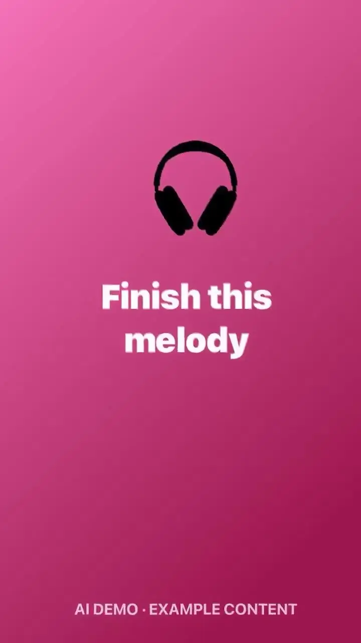 Finish this melody
