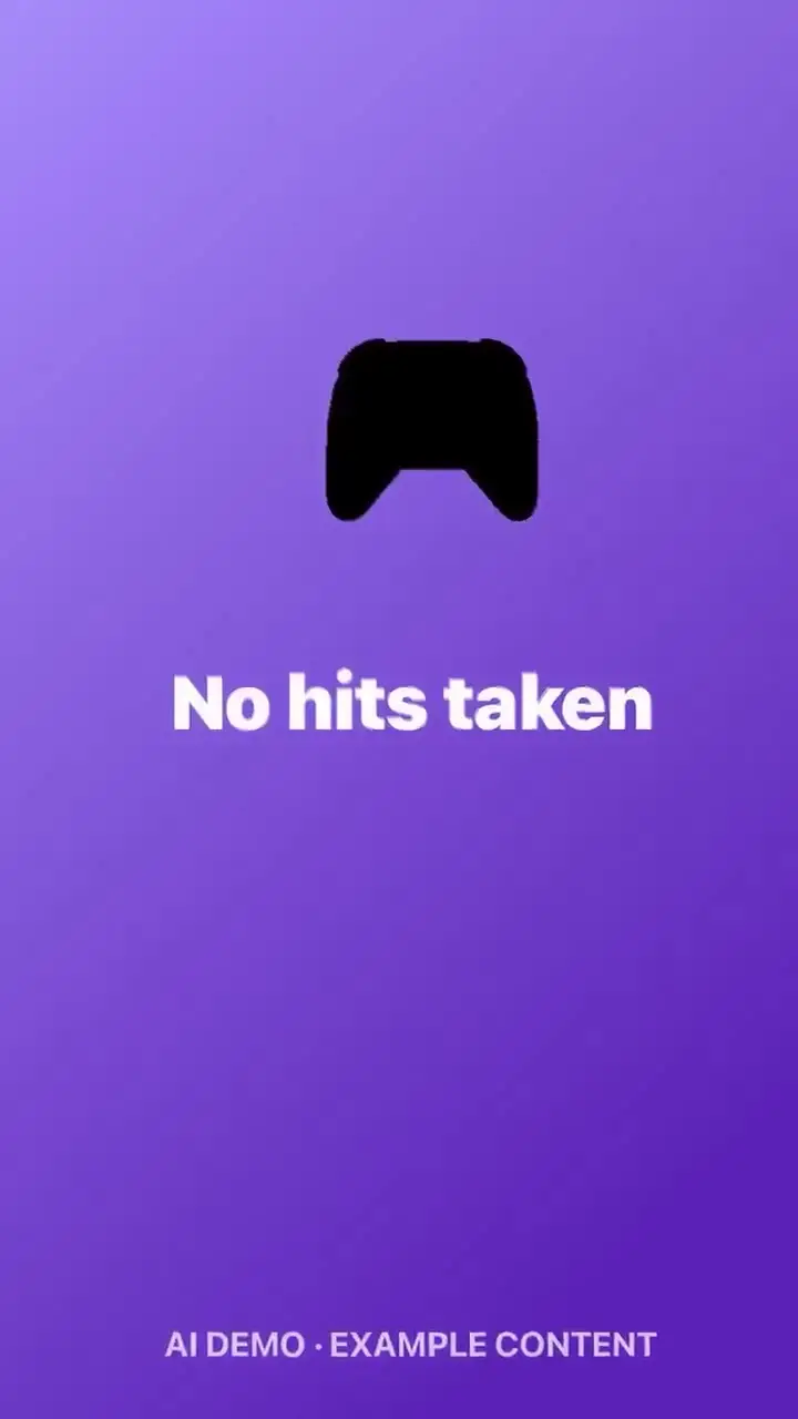 No hits taken