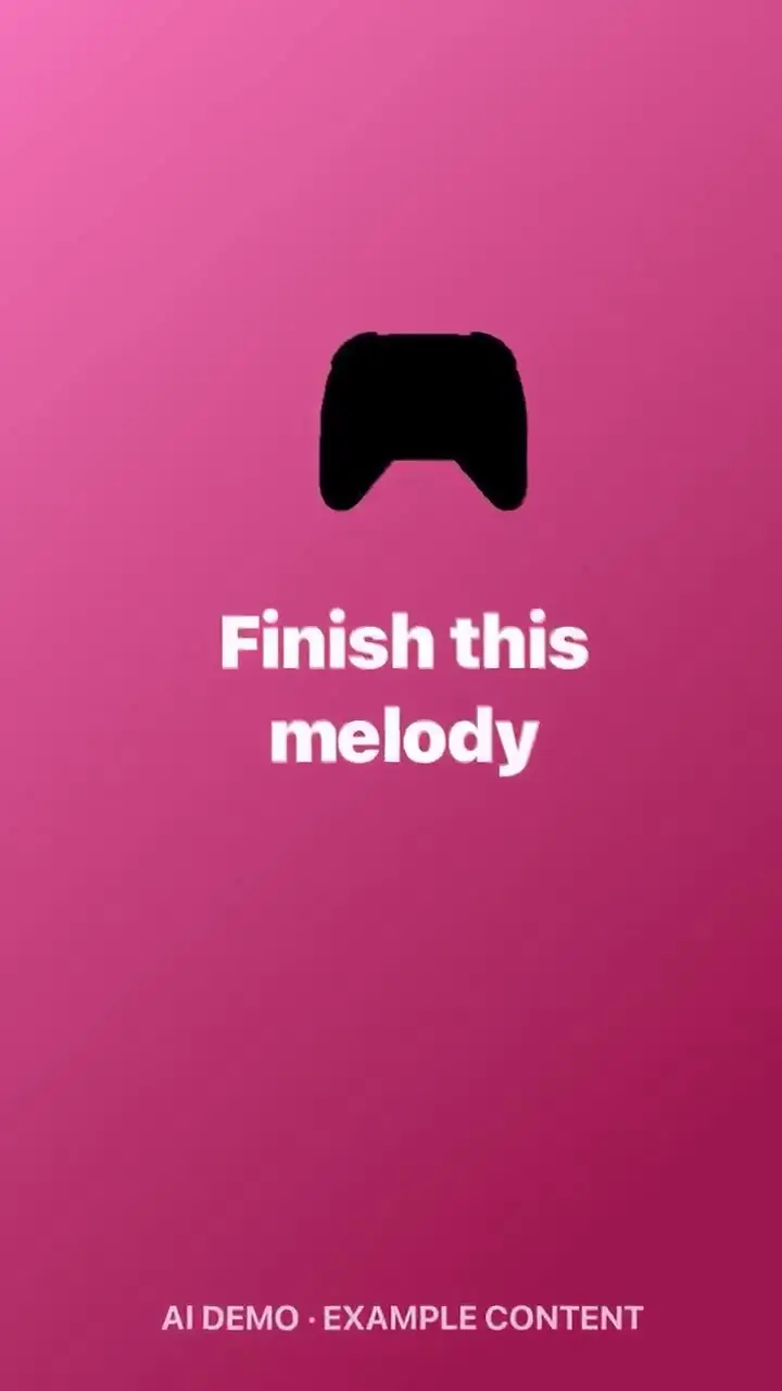 Finish this melody